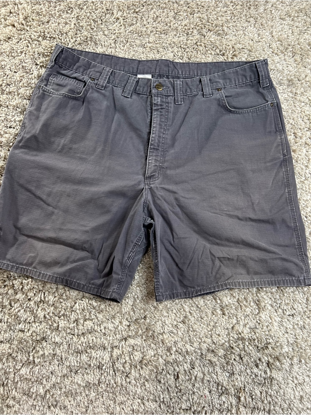 Carhartt Men's Charcoal Flat Front Utility Shorts
